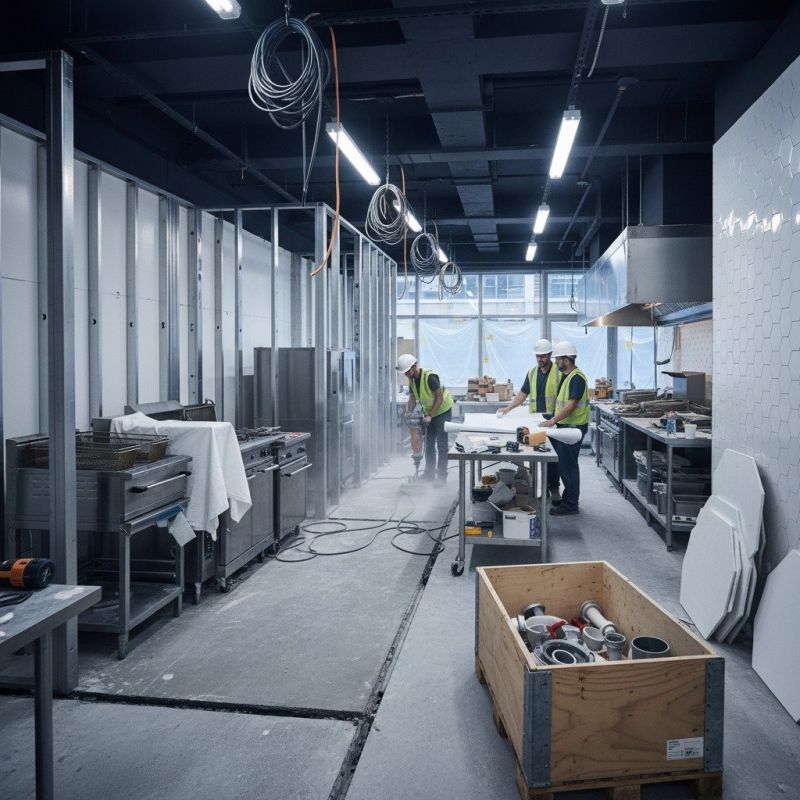 Commercial Kitchen Remodeling detail